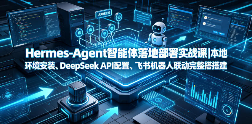 Hermes-Agent智能体落地部署实战课｜本地环境安装、DeepSeek API配置、飞书机器人联动完整搭建教程-dabaowz