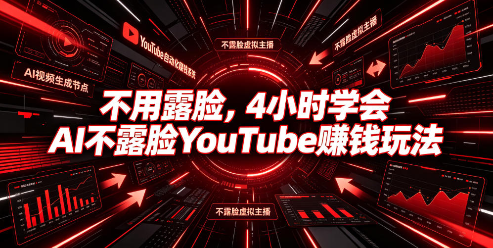 不用露脸，4小时学会AI不露脸YouTube賺钱玩法【原创双语字幕】-dabaowz