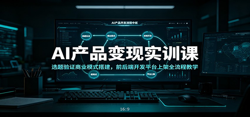 AI产品变现实训课：选题验证商业模式搭建，前后端开发平台上架全流程教学-dabaowz