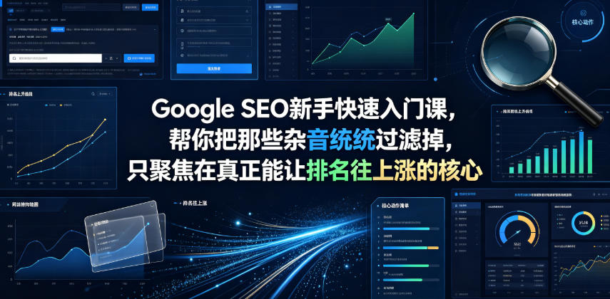 Google SEO新手快速入门课，帮你把那些杂音统统过滤掉，只聚焦在真正能让排名往上涨的核心动作【原创双语字幕】-dabaowz