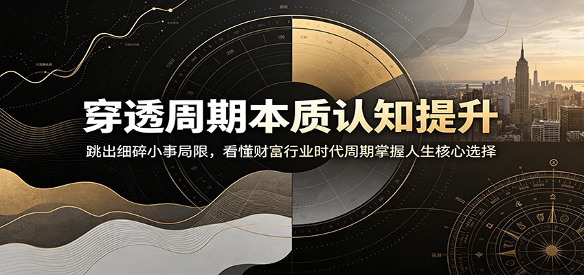 穿透周期本质认知提升：跳出细碎小事局限，看懂财富行业时代周期掌握人生核心选择-dabaowz