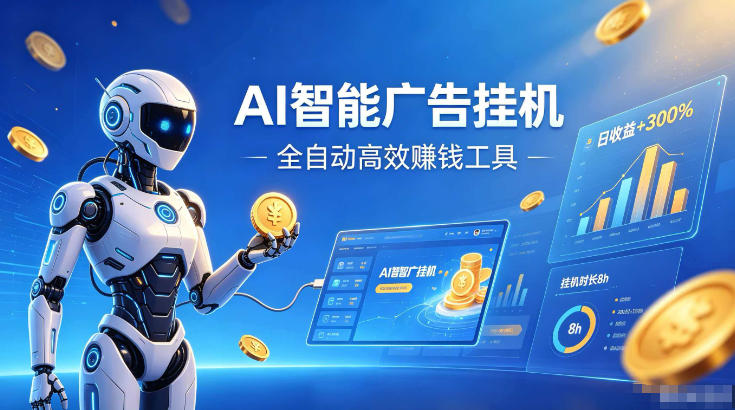 AI智能广告挂G，在家自动賺收益，全程无需人工操作、不用直播、不用拉人【揭秘】-dabaowz