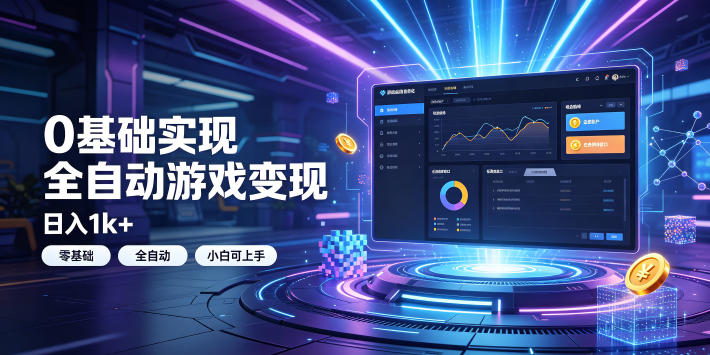 0基础实现全自动游戏变现，日入1k+，小白直接上手搞钱！【揭秘】-dabaowz