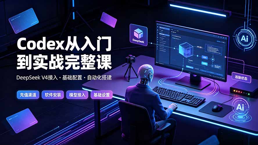 Codex从入门到实战完整课｜充值·安装·接入DeepSeek，记忆·插件·Skill·CLI·MCP全拆解-dabaowz