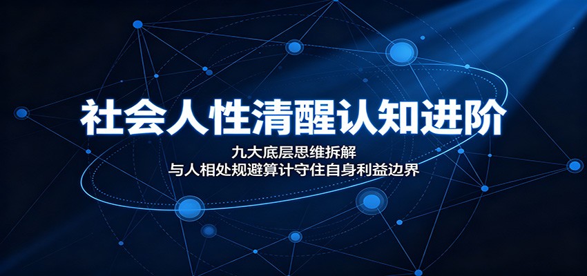社会人性清醒认知进阶：九大底层思维拆解，与人相处规避算计守住自身利益边界-dabaowz