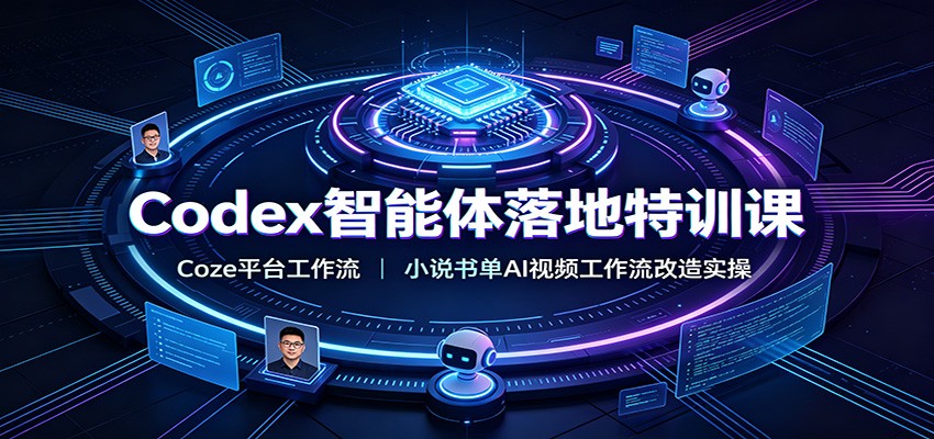 Codex智能体落地特训课：Coze平台工作流，小说书单AI视频工作流改造实操-dabaowz