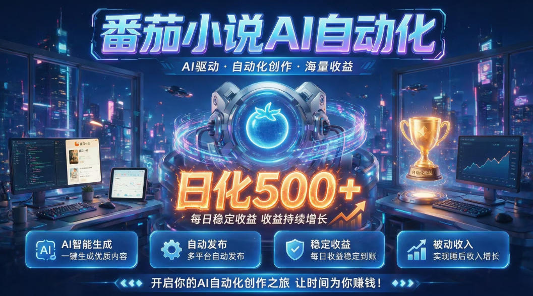 小白可做番茄AI，居家轻创业，每日稳赚500➕，普通人低门槛轻松线上增收【揭秘】-dabaowz