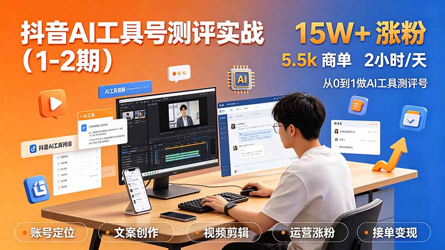 抖音AI工具号测评实战(1-2期-dabaowz