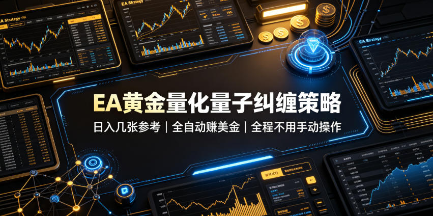 EA黄金量化量子纠缠策略，日入几张，全自动賺美金，全程不用手动操作！【揭秘】-dabaowz