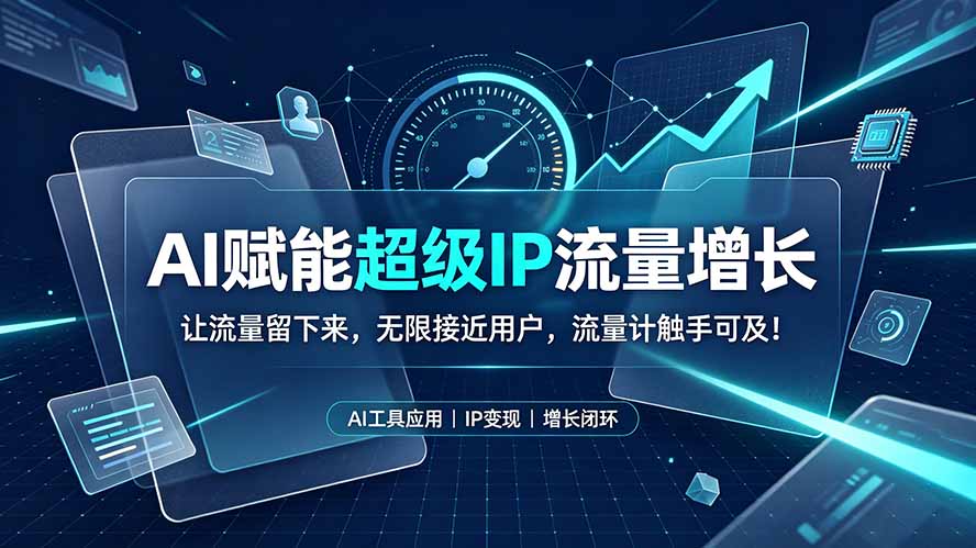 AI赋能超级IP流量增长：让流量留下来，无限接近用户，流量计触手可及！-dabaowz