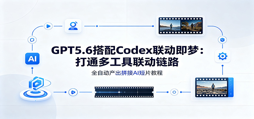 GPT5.6搭配Codex联动即梦：打通多工具联动链路，全自动产出拼接AI短片教程-dabaowz