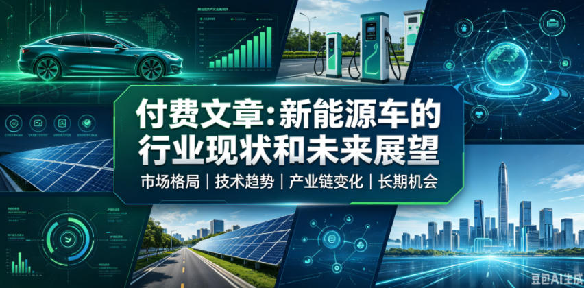 付费文章：新能原车的行业现状和未来展望-dabaowz