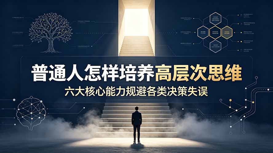 付费文章：普通人怎样培养高层次思维，六大核心能力规避各类决策失误-dabaowz