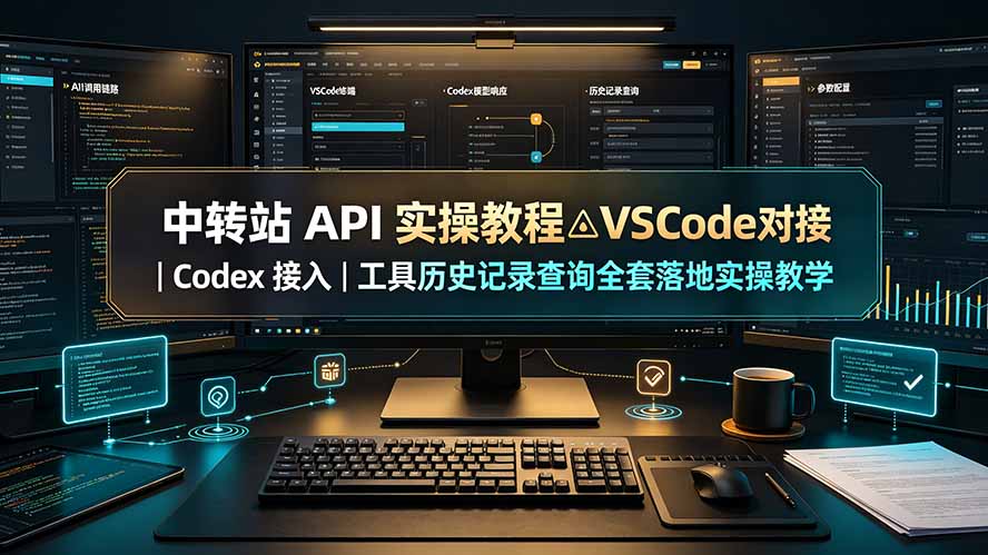 中转站 API 实操教程△VSCode 对接｜Codex 接入｜工具历史记录查询全套落地实操教学-dabaowz