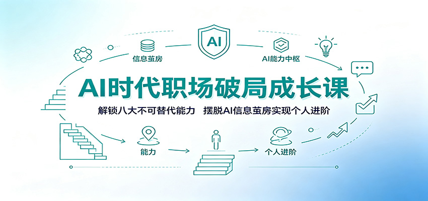 AI时代职场破局成长课：解锁八大不可替代能力，摆脱AI信息茧房实现个人进阶-dabaowz