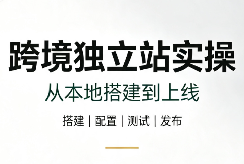 跨境独立站实操：从本地搭建到上线-dabaowz