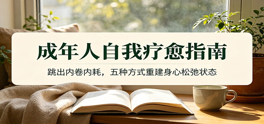 成年人自我疗愈指南：跳出内卷内耗，五种方式重建身心松弛状态-dabaowz