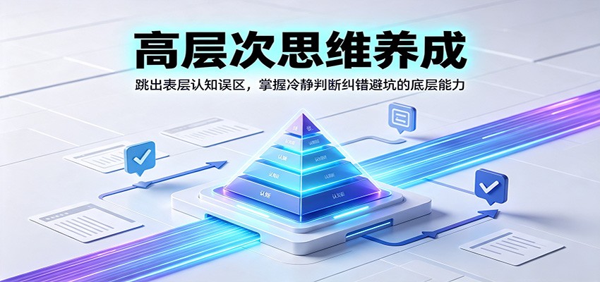 高层次思维养成：跳出表层认知误区，掌握冷静判断纠错避坑的底层能力-dabaowz