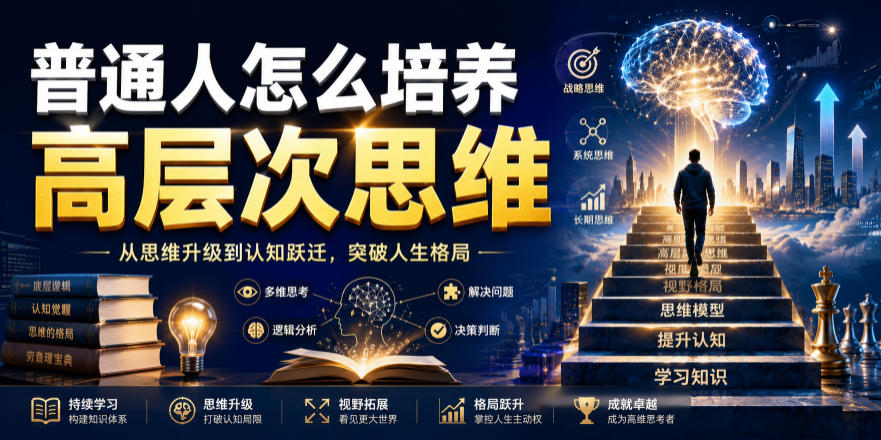 公众号付费文章：普通人怎么培养高层次思维-dabaowz