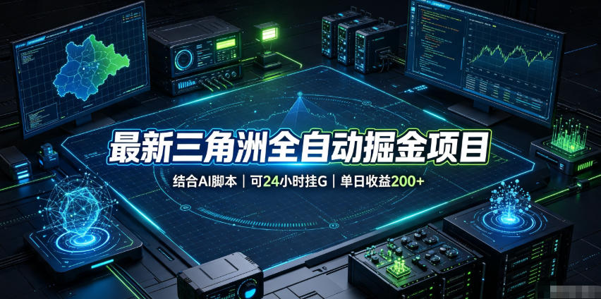 最新三角洲全自动掘金项目，结合AI脚本，可24小时挂G，单日收益200+【揭秘】-dabaowz