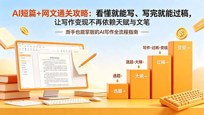AI短篇+网文通关攻略-更新：看懂就能写、写完就能过稿，让写作变现不再依赖天赋与文笔-dabaowz