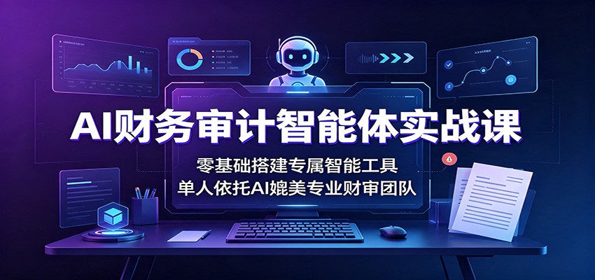 AI财务审计智能体实战课：零基础搭建专属智能工具，单人依托AI媲美专业财审团队-dabaowz